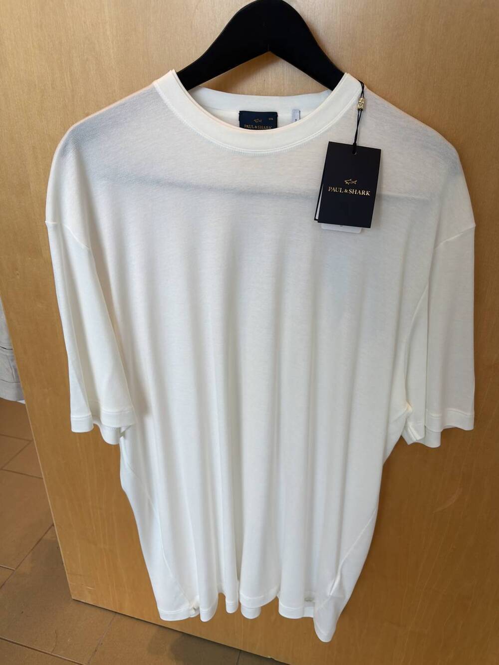 NEW PAUL & SHARK men's soft cotton blend t shirt in white